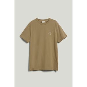 PÓLÓ GANT LOGO SCRIPT PIQUE SS TSHIRT DRIED KHAKI kép