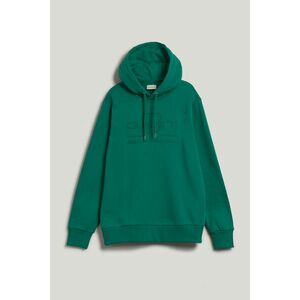 MELEGÍTŐFELSŐ GANT REG TONAL SHIELD HOODIE DEEP GREEN kép