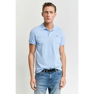 PÓLÓ GANT REG SHIELD SS PIQUE POLO CAPRI BLUE kép