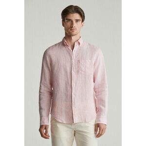 ING GANT REG LINEN STRIPE SHIRT GERANIUM PINK kép