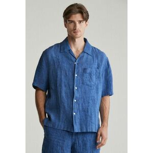 ING GANT REL LINEN RESORT SHIRT RICH BLUE kép