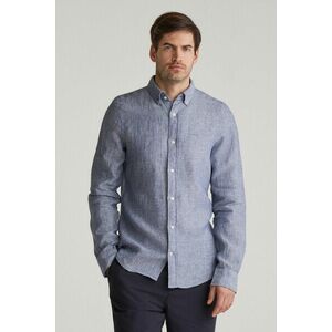 ING GANT SLIM LINEN SHIRT DUSTY NAVY kép