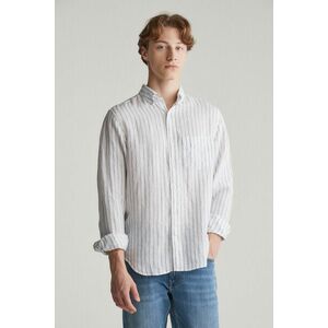 ING GANT REG LINEN STRIPE SHIRT WHITE kép