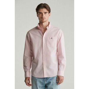 ING GANT REG DOBBY DOT STRIPE SHIRT GERANIUM PINK kép