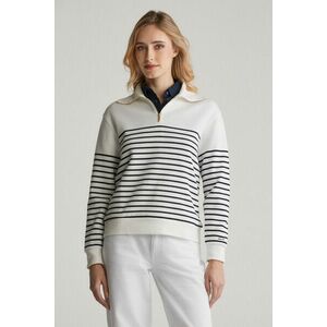 MELEGÍTŐFELSŐ GANT BRETON RIB HALF ZIP SWEAT EGGSHELL kép