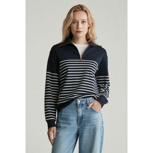 MELEGÍTŐFELSŐ GANT BRETON RIB HALF ZIP SWEAT EVENING BLUE kép