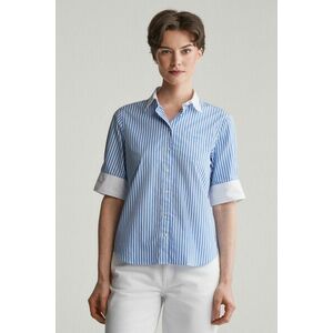 ING GANT REG CONTRAST STRIPED SS SHIRT PERFECT BLUE kép