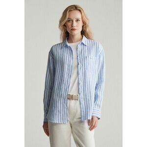 ING GANT REL STRIPED LINEN SHIRT PERFECT BLUE kép