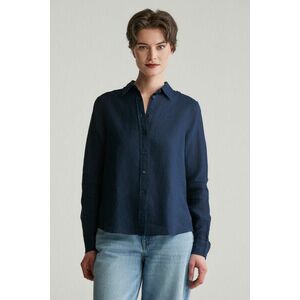 ING GANT REG LINEN SHIRT EVENING BLUE kép