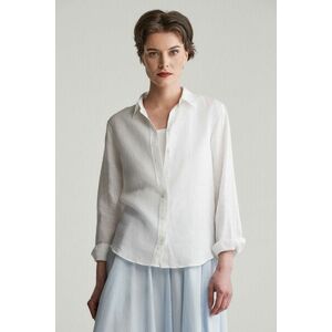 ING GANT REG LINEN SHIRT WHITE kép