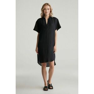 RUHA GANT REL LINEN CAFTAN BLACK kép