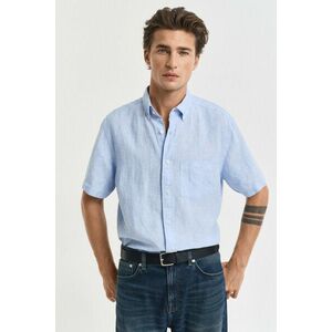 ING GANT REG LINEN SS SHIRT CAPRI BLUE kép