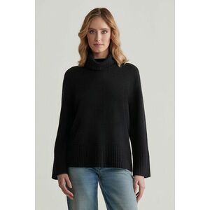 PULÓVER GANT CASHMERE ROLLNECK EBONY BLACK kép