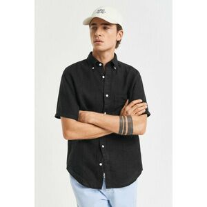 ING GANT REG GMNT DYED LINEN SS SHIRT BLACK kép