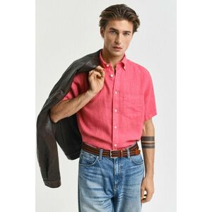 ING GANT REG GMNT DYED LINEN SS SHIRT WATERMELON RED kép