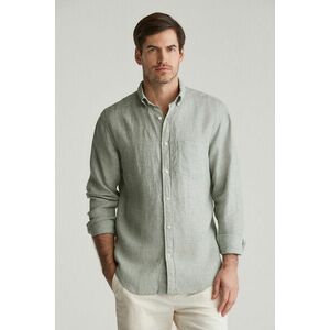 ING GANT REG LINEN SHIRT KALAMATA GREEN kép