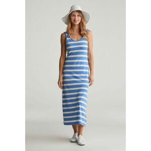 RUHA GANT STRIPED TANK TOP JERSEY MIDI DRESS PERFECT BLUE kép