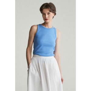 TOP GANT HIGH NECK RIB TANK TOP PERFECT BLUE kép