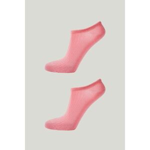 ZOKNI GANT LYOCELL RIB LOW CUT SOCKS 2-PACK GERANIUM PINK kép