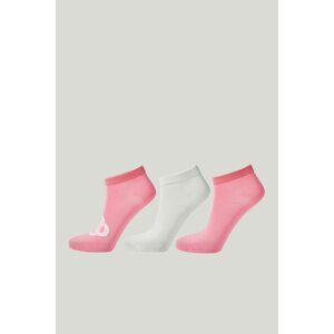 ZOKNI GANT MONOGRAM ANKLE SOCKS 3-PACK GERANIUM PINK kép