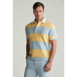 PULÓVER GANT STRIPED COTTON SS POLO FRESH BLUE kép