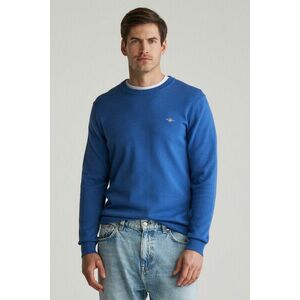 PULÓVER GANT CLASSIC COTTON C-NECK RICH BLUE kép