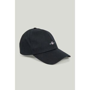 SAPKA GANT HIGH SHIELD COTTON TWILL CAP BLACK kép