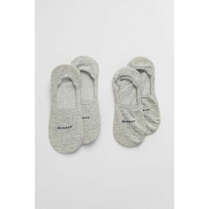 ZOKNI GANT INVISIBLE SOCKS 2-PACK LIGHT GREY MELANGE kép