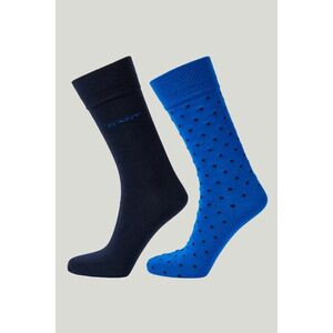 ZOKNI GANT DOT AND SOLID SOCKS 2-PACK LAPIS BLUE kép