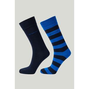 ZOKNI GANT BARSTRIPE AND SOLID SOCKS 2-PACK LAPIS BLUE kép