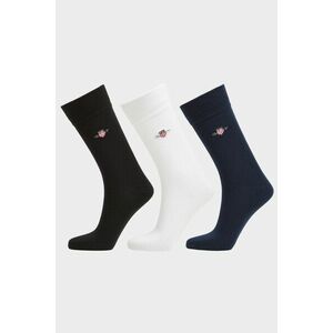 3-PACK ZOKNI GANT SHIELD SOCKS 3-PACK BLACK kép