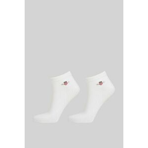 ZOKNI GANT SHIELD ANKLE SOCKS 2-PACK WHITE kép