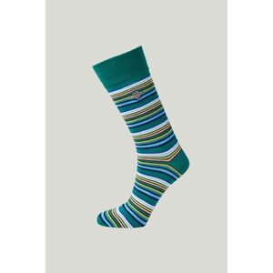 ZOKNI GANT SHIELD MULTISTRIPE SOCKS DEEP GREEN kép