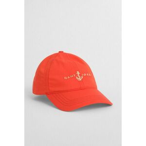 SAPKA GANT ANCHOR SATIN CAP ORANGE RED kép