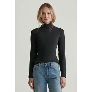 GARBÓ GANT SLIM RIB TURTLENECK BLACK kép