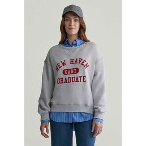 MELEGÍTŐ FELSŐ GANT GRAPHIC C-NECK SWEAT PALE GREY MELANGE kép