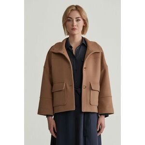 DZSEKI GANT CROPPED WOOL JACKET WARM KHAKI kép