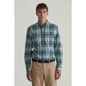 ING GANT REG POPLIN TARTAN CHECK SHIRT DEEP FOREST GREEN kép