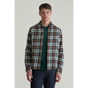 ING GANT REG FLANNEL PLAID SHIRT CACAO kép