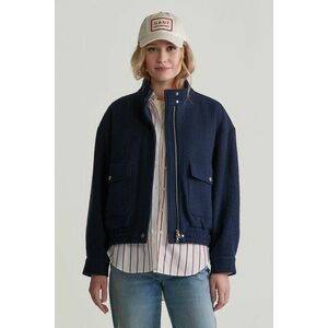 DZSEKI GANT WOOL HARRINGTON JACKET EVENING BLUE kép