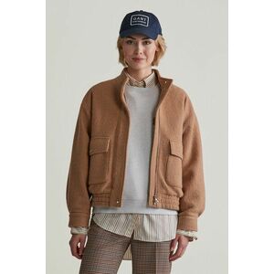 DZSEKI GANT WOOL HARRINGTON JACKET WARM KHAKI kép