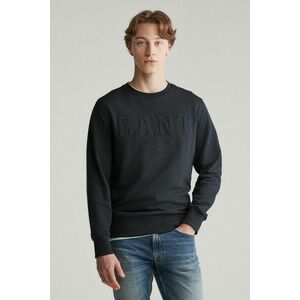 MELEGÍTŐ FELSŐ GANT EMBOSSED C-NECK SWEAT BLACK kép