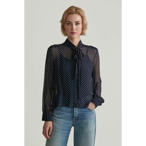 BLÚZ GANT REG DOT PRINT BOW BLOUSE EVENING BLUE kép