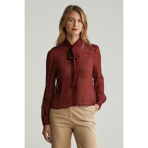 BLÚZ GANT REG DOT PRINT BOW BLOUSE PLUMPED RED kép