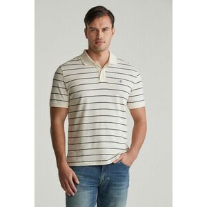 PÓLÓ GANT STRIPED SS POLO CREAM kép