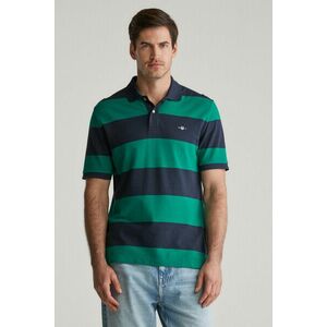 PÓLÓ GANT BLOCK STRIPE POLO DEEP GREEN kép