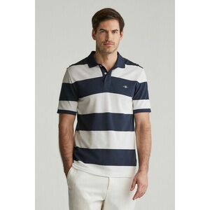 PÓLÓ GANT BLOCK STRIPE POLO EVENING BLUE kép