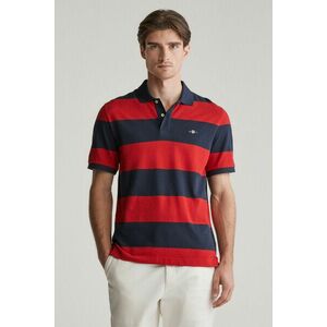 PÓLÓ GANT BLOCK STRIPE POLO RUBY RED kép