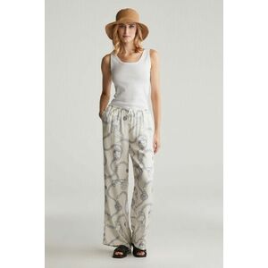 NADRÁG GANT REL SAILING PRINT DRAWSTRING PANTS CREAM kép