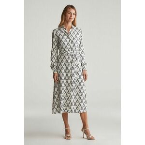 RUHA GANT SLIM ROPE PRINT SHIRT DRESS CREAM kép